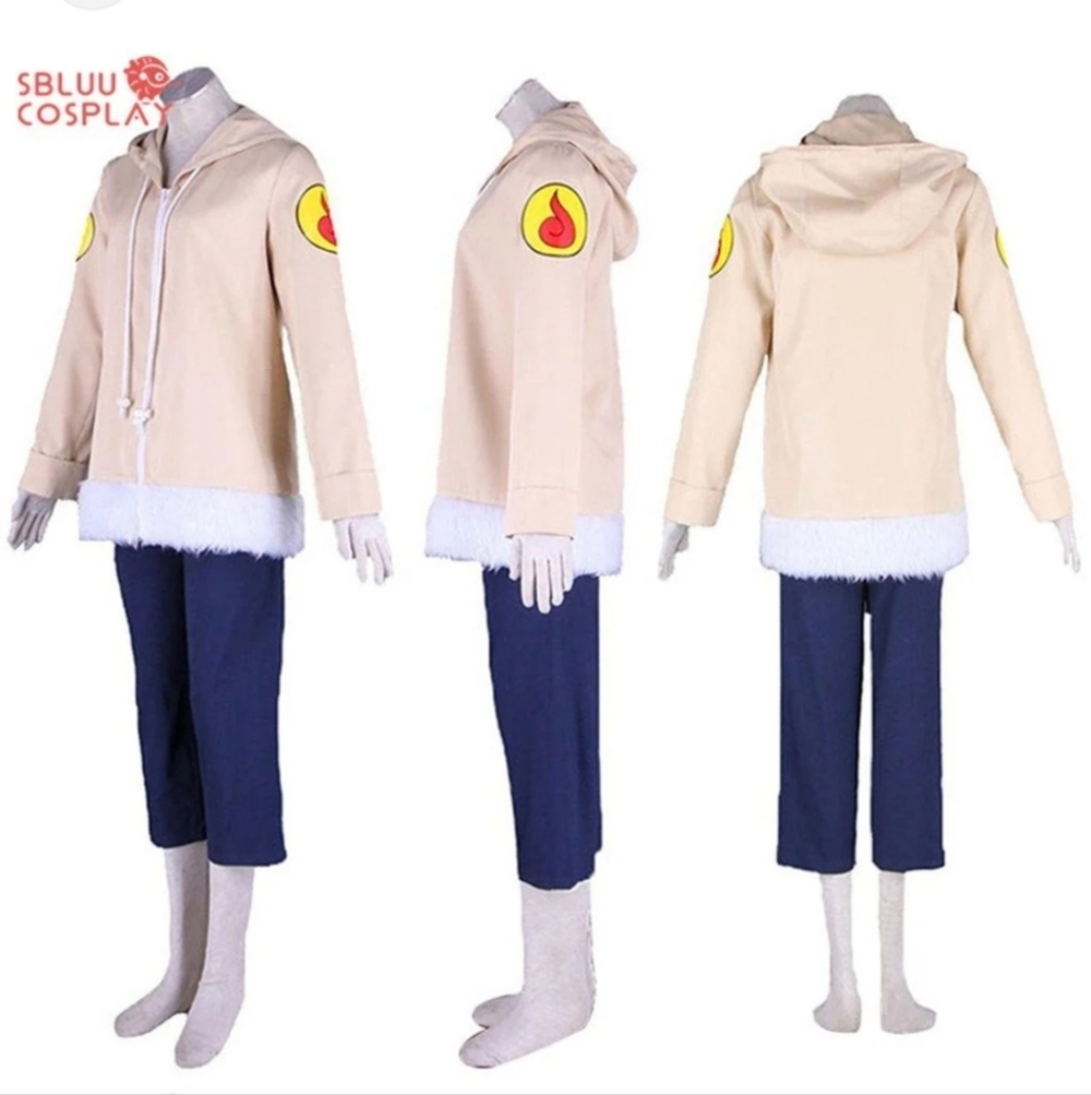 Gvavaya Anime Cosplay Naruto Hyūga Hinata Cosplay Jacket Size small